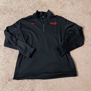 Nike UGA Georgia Bulldogs football team issue Quarter-Zip Pullover